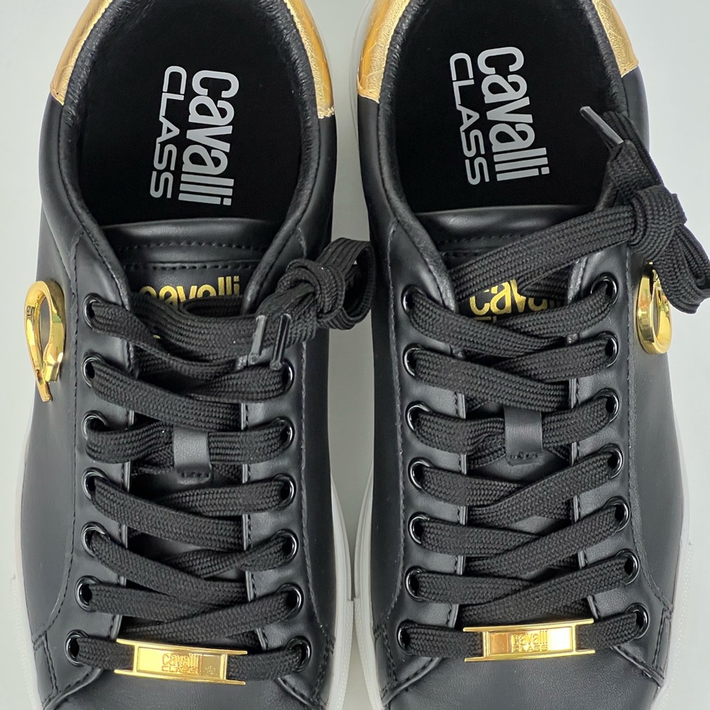 CAVALLI CLASS: Snake Embossed Logo Tennis Shoe, Size 9 Womens. New In Box - Picture 5 of 6